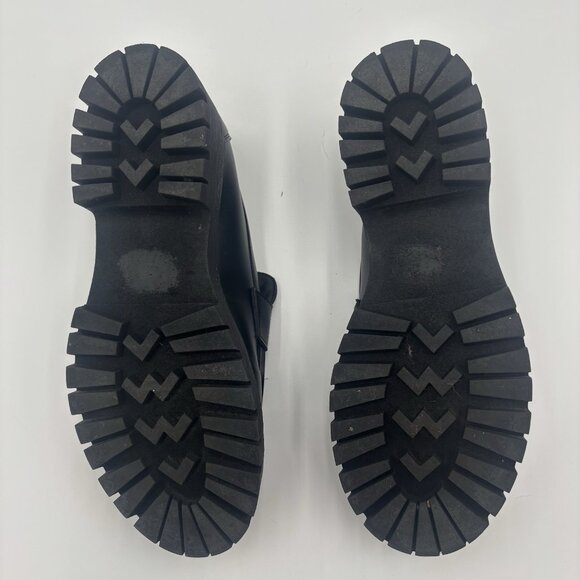 Steve Madden Course Lug Loafer Shoes Slip On Womens Size 10 Goth - Picture 9 of 11